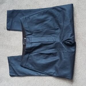 Cisos Design Faux Leather Navy Pants
